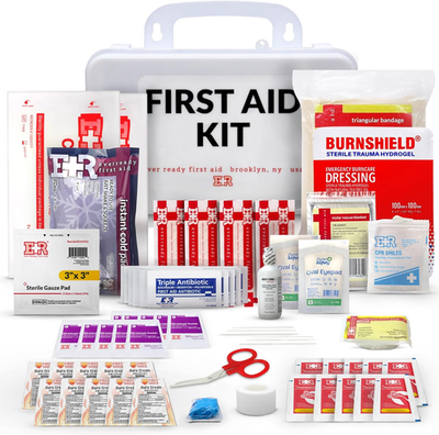 #ad 10 Person First Aid Kit OSHA ANSI Compliant Emergency Medical Kit $38.97