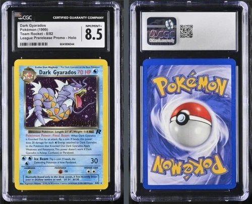 1999 CGC 8.5 Pokemon Team Rocket Dark Gyarados Prerelease Promo Holo #8/82 044
