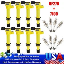 8 Ignition Coil & Spark Plug For 02 03 04 05 06 07 Dodge Ram 1500 4.7L V8 UF270