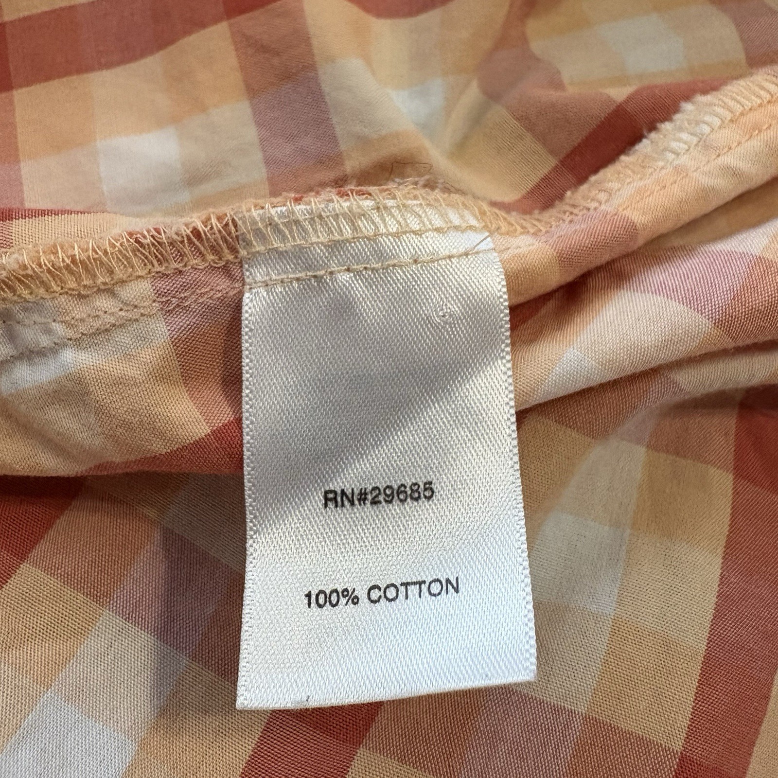 Pendleton Women's Button Up Orange White Plaid Sh… - image 7