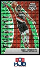 2023-24 Panini Mosaic Scoot Henderson Elevate Mosaic Green Rookie #9