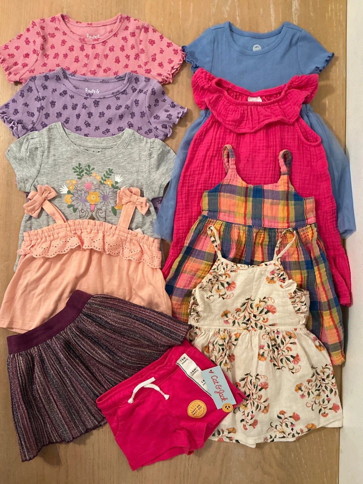 Wonder Nation Others Infant Girls Clothing Lot of 10 (4 New) Sz 18, 18-24 Months