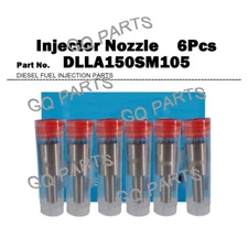 DLLA150SM105 6x Fuel Injector Nozzle 105025-1050 for Hino 700 Profia P11C P11CT