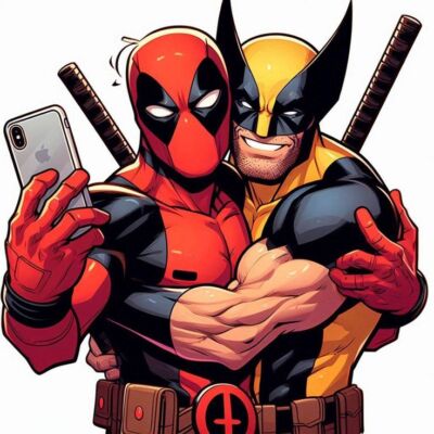 Deadpool Essbar Wolverine Held Cartoon Tortenaufleger Torte Geburstag + TEXT
