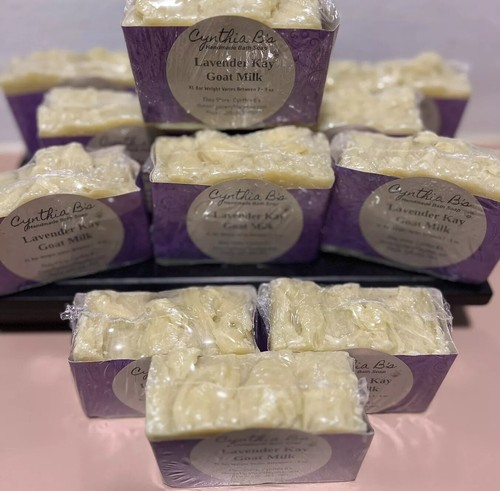 Lavender Goat Milk Handmade Bath Soap Large Bars! 6-9 Oz! Lots Of Lather! - Picture 7 of 7