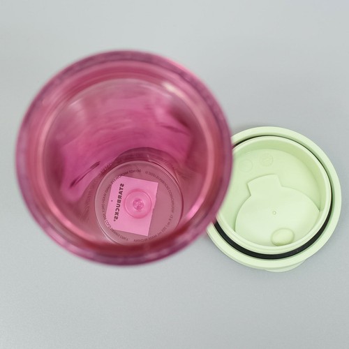 Starbucks Japan Sakura 2022 Plastic Bottle Tumbler Aurora Pink 355ml 12oz NEW - Picture 8 of 9
