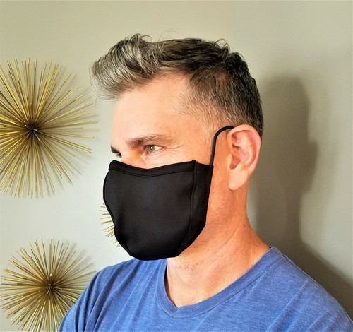 Comfortable BioSmart Fabric Face Mask with Adjustable Silicone Earpieces - Picture 7 of 11