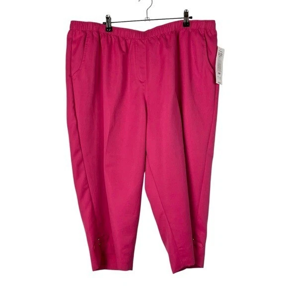 Allison Daley Hot Pink Pull On Capri Pants 22W
