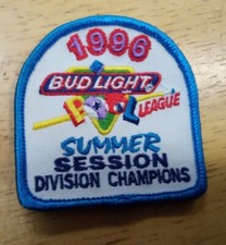 1996 Bud light pool league patch summer session division champions