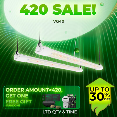 2PCS MARS HYDRO VG40 2ft LED Grow Light Bars Under Conopy for Seedling Veg Plant