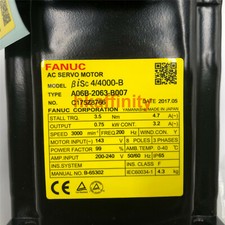 FANUC AC Servo Motor A06B-2063-B007 0.75kW 3.2A