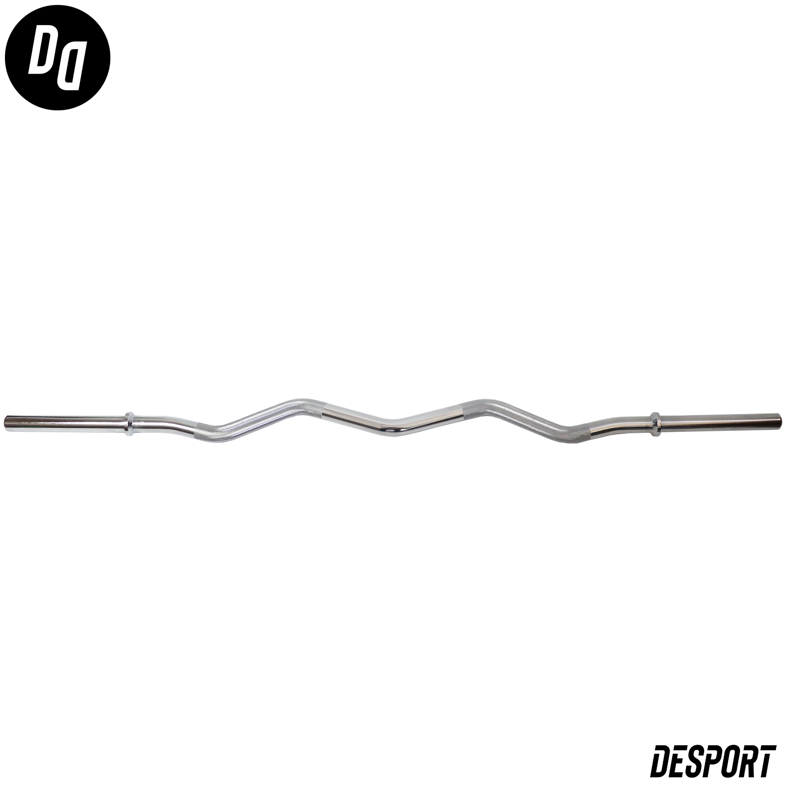 Desport 1 Inch Barbells Triceps Bicep Curl EZ Bar Chrome Steel Weight