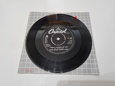 peabo bryson / roberta flack tonight i celebrate my love 7'' vinyl record VGC