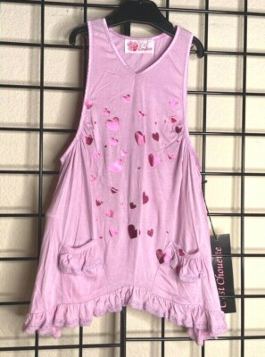NEW NWT Super Soft Lavender/Lilac Knit Couture Heart Dress-C'est Chouette 4/5Y