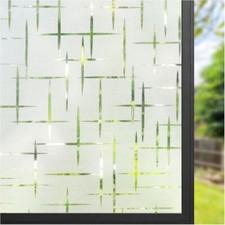 Rabbitgoo Privacy Window Film Frosted Matte Static Cling Glass Sticker Coverings
