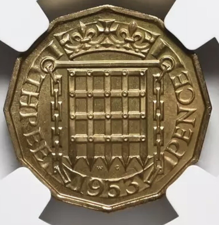1953~1967年英国3ペニーコイン
イギリス3ペンス 50個
ブラス美物 1953年~1967年 英国 3ペニーコイン 100個セット イギリス 3