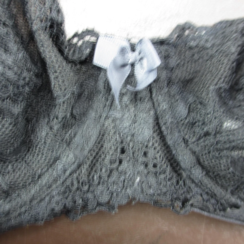 Sujetador Gilligan & O'Malley Talla 34C Negro Encaje Sin Forro Con Aros Cierre Ajustable Foto 3 de 4