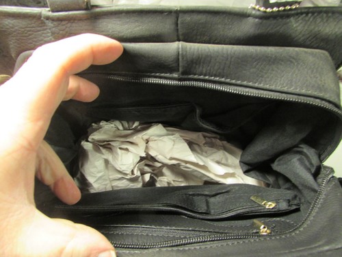 damen handtasche wo319 schwarz - Bild 5 von 8