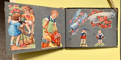 Kleines Album mit Oblaten-Stammbuchbildern (um 1920)