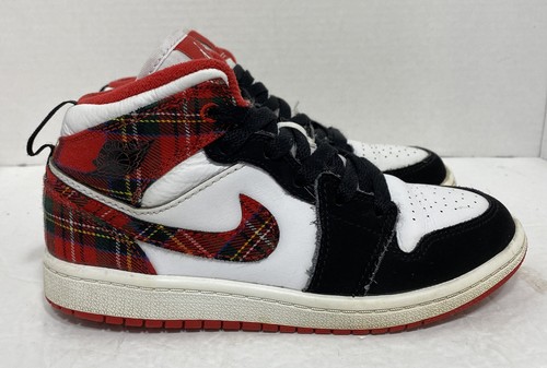 Nike Air Jordan 1 Mid 'Bad Santa' Plaid 