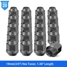 20x Chrome 12x1.5 Closed End Bulge Acorn Lug Nut for Chevy Impala Malibu Track