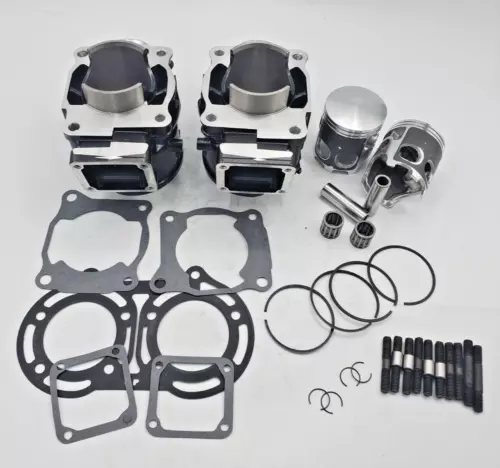 Left & Right Cylinder Piston Top End Kit For Yamaha Banshee 350 YFZ350 1987-06 - Picture 2 of 13