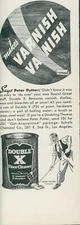 1941 Double X Floor Cleaner Peter Putter Mop Make Varnish Vanish Print Ad L37
