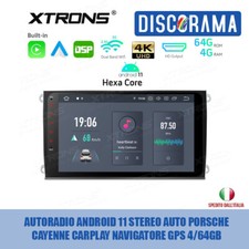 AUTORADIO ANDROID 11 STEREO AUTO PORSCHE CAYENNE CARPLAY NAVIGATORE GPS 4/64GB 