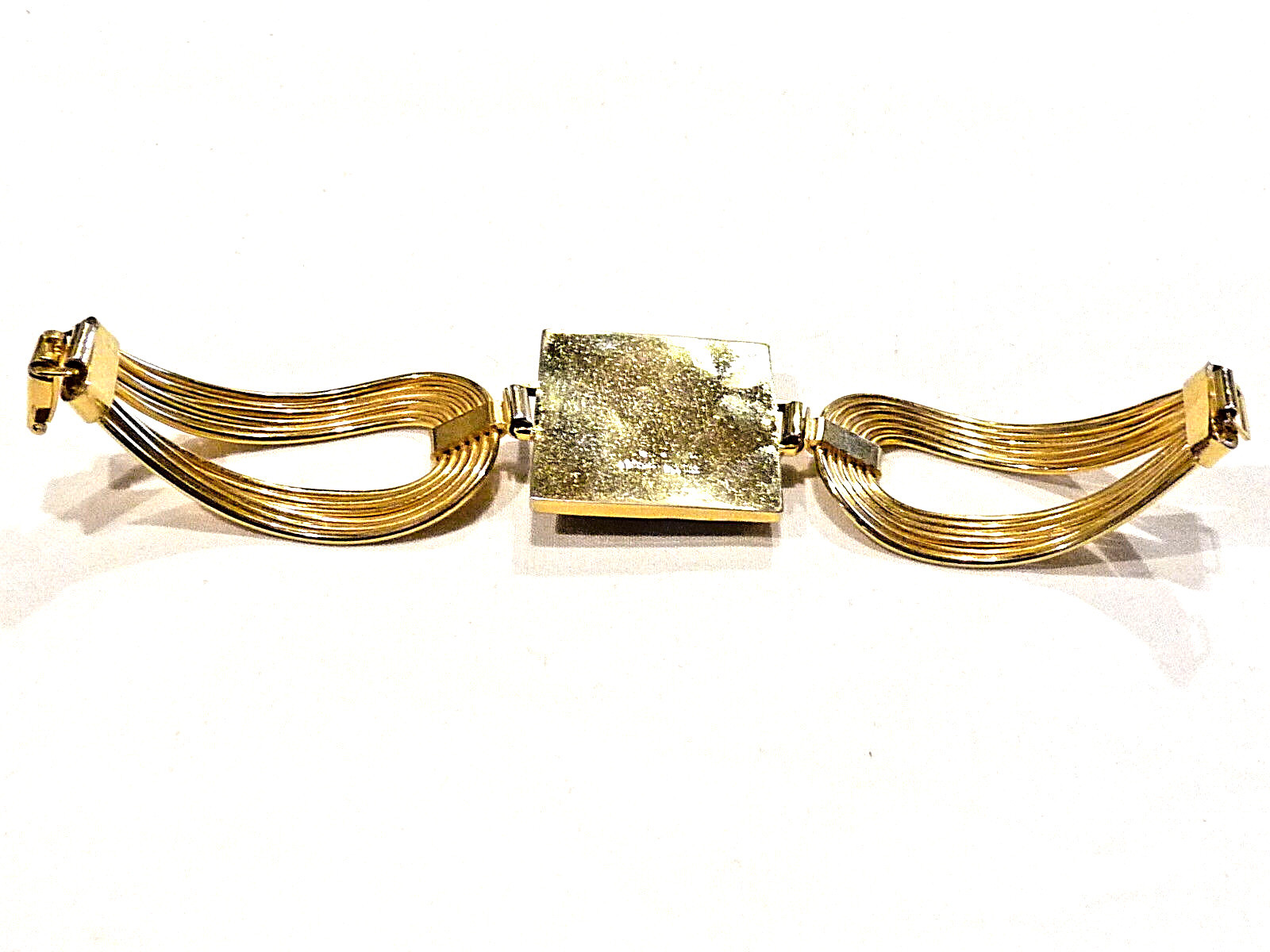 Bracelet Python Créateur Wilma Spagli - Alliage Doré - Années 80 - Occasion Bon état