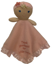 KIDS PREFERRED Lovey Blonde Doll Pink Thank Goodness for Little Girls Crinkle