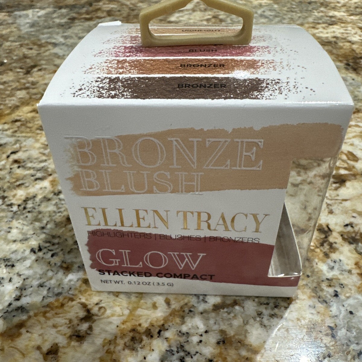 Ellen Tracy Blending Stacked Compact Shades Highlight Blush Bronzer New