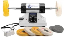 Portable Jewelry Polisher Variable Speed Bench Grinder Watch Buffing Machine Set