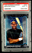 1999 Bowman Chrome #394 Abraham Nunez RC Rookie Arizona Diamondbacks PSA 9 Mint