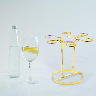 1er-Pack Tasse Trocknungsgestell 6 Haken Gläser Halter Edelstahl für Home Bar