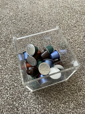 Nespresso Kaffeekapsel Ansicht Würfel Halter mit Pods SCHNELLER VERSAND KOSTENLOSER VERSAND