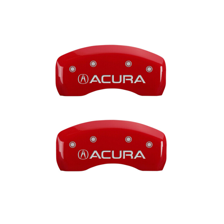 2002-2005 "Acura" NSX Base T Front + Rear Red MGP Brake Disc Caliper Covers