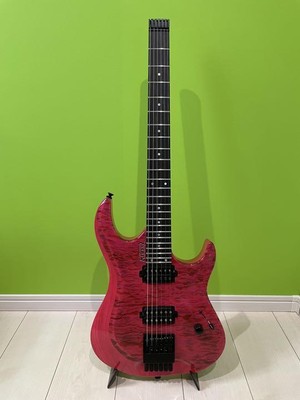 Electric Guitar Kiesel O6 Headless Quilted Maple Top Ash Body