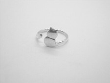 Adorable cat thumb ring- sterling silver-adjustable-free shipping