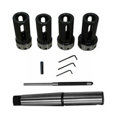 New Lathe Tailstock Floating Die Holder Set MT2 Shank Imperial die Threading Kit