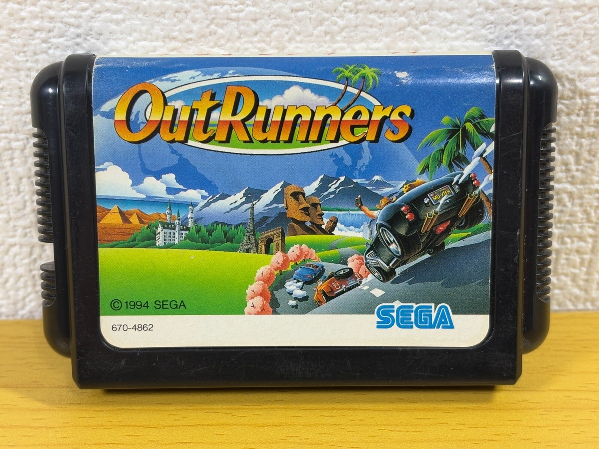 SEGA - メガドライブ アウトランナーズ　Mega Drive Out Runners Out Runners Mega Drive Sega MD OutRunners Japan Import