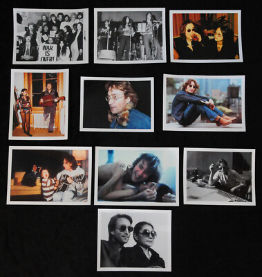 john lennon (RARE SET!! 送料込み) John Lennon rare photo set, 10 rare single photographs, Beatles