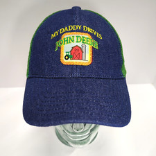 John Deere Youth Hat My Daddy Drives John Deere Tractor Barn Mesh K-Products Cap