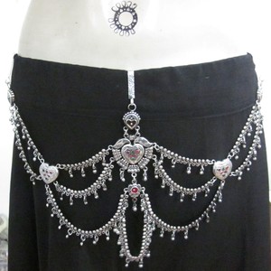 Kuchi-BELT-Metal-Fringe-Clip-On-Vintage-Bohemian-Gypsy-Skirt-Banjara-Accessory
