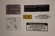 CT70 Warning Decals /Graphics