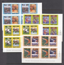 INVERTED CENTER - St Lucia SPORTS Issue (Mint Never hinged)