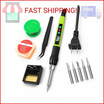 Soldering Iron Kit, 100W Soldering Gun with LED Digital Display, Adjustable Temp