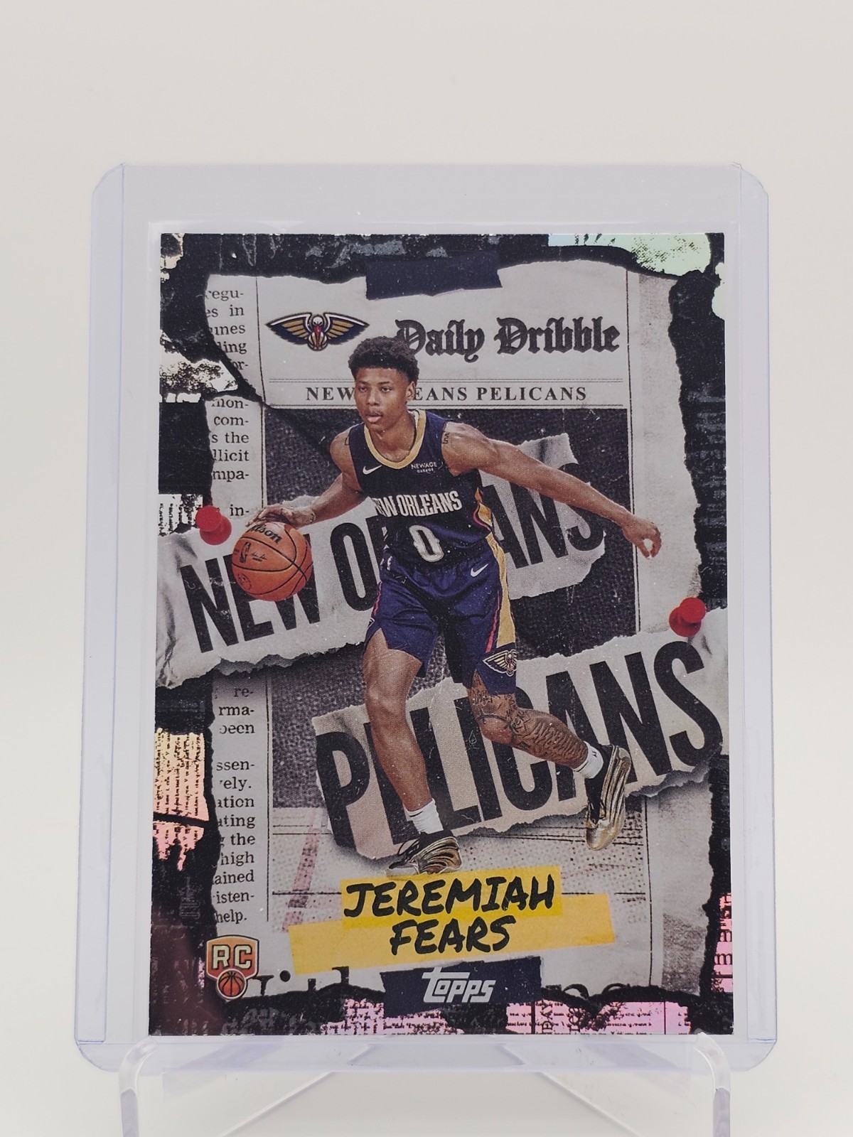 2025-26 Topps Jeremiah Fears RC Daily Dribble #DD-37 New Orleans Pelicans