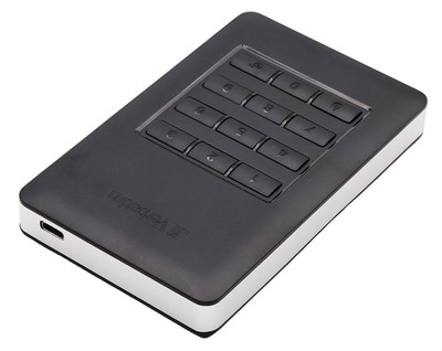 Verbatim Store Go Secure Portable HDD 2TB externe Festplatte USB-C 2 TB