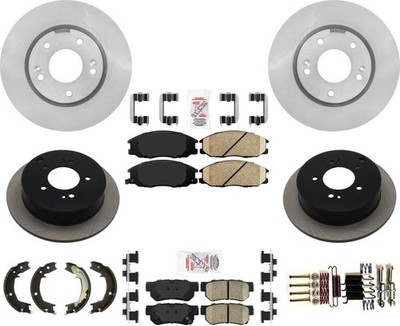 Fits 01-06 Santa Fe 2.4 Front Wheel D Improved Performance Disc Brake Rotors Pad