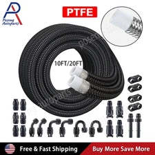 6AN 5/16 PTFE LS Swap EFI Fuel Line Fitting Kit E85 Nylon Braided Fuel Hose